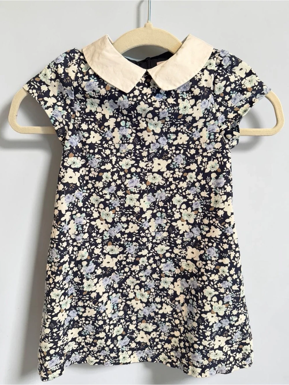 Trotters London Confiture Floral Corduroy Dress 5Y Like New